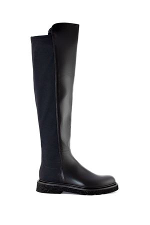 Stivale alto in pelle nera GUGLIELMO ROTTA | 69710161BLACK